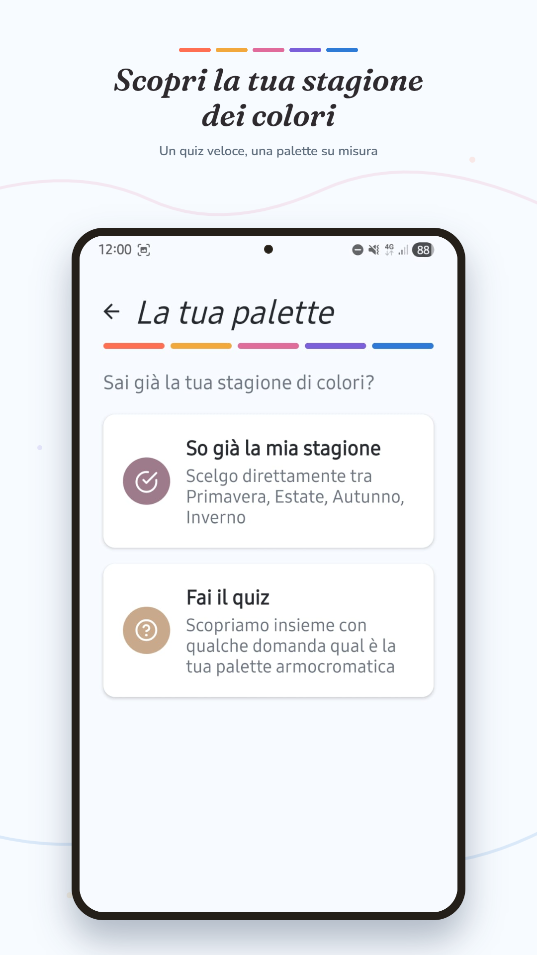 Scopri la tua stagione dei colori