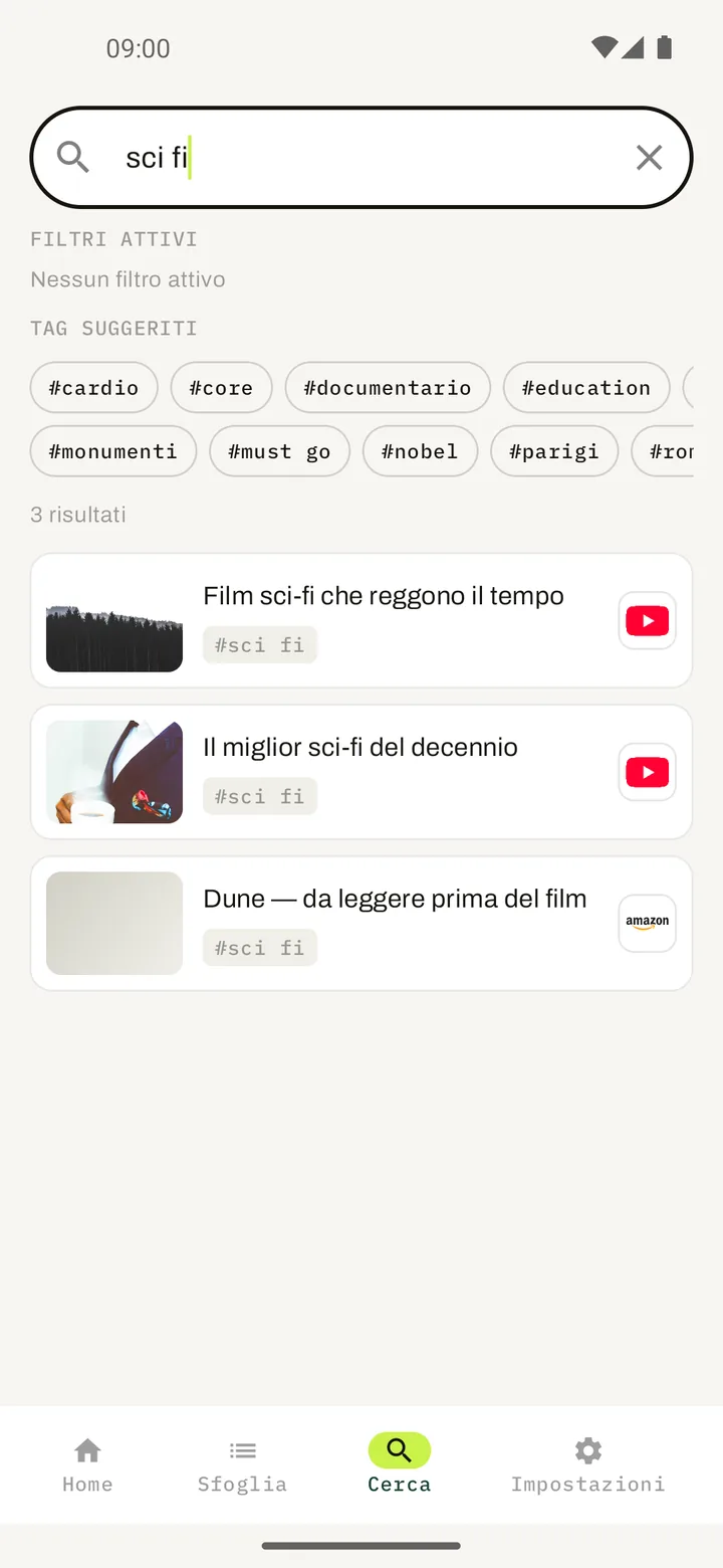 Elephant — cerca i link per nome o tag
